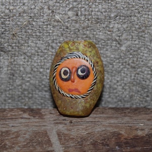 Perle de Java, masque de Java, perles pour le visage, perles de Java, perles faites main, perles pour masque, visages, 1 perle