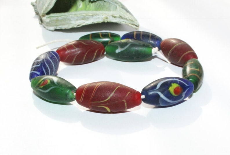 handmade Handmade java beads featherbeads colorful beads 10 pieces