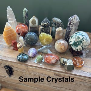 Mystery Crystal Box || Mystery Crystal Set || Intention Crystal Box || Halloween Gift