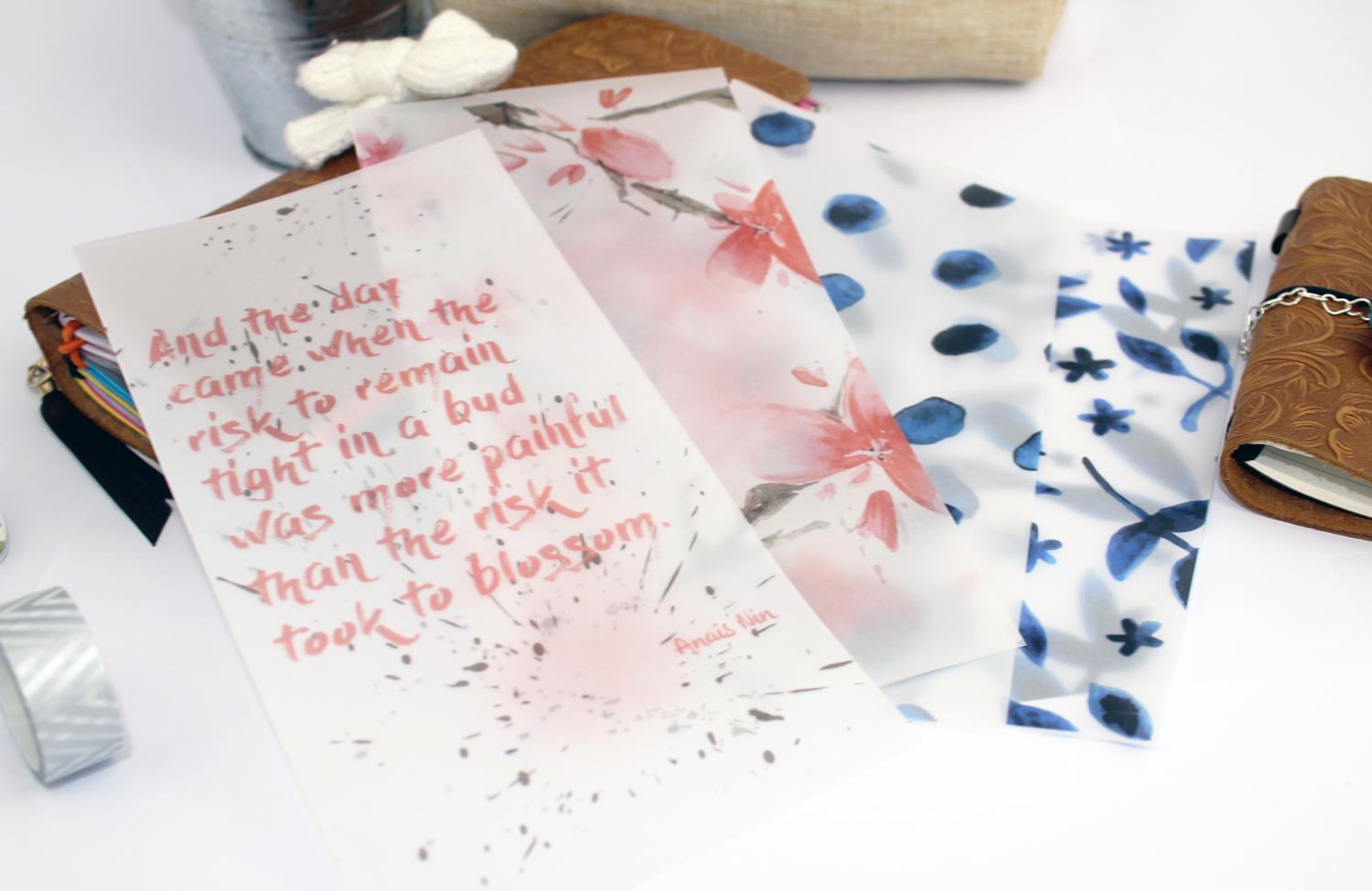 Vellum Paper Vellum Planner Dashboard Planner Dashboard Set Etsy