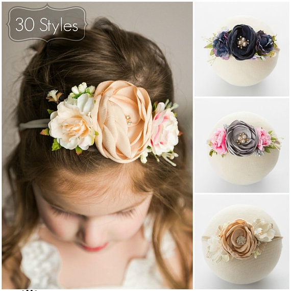 floral baby headbands