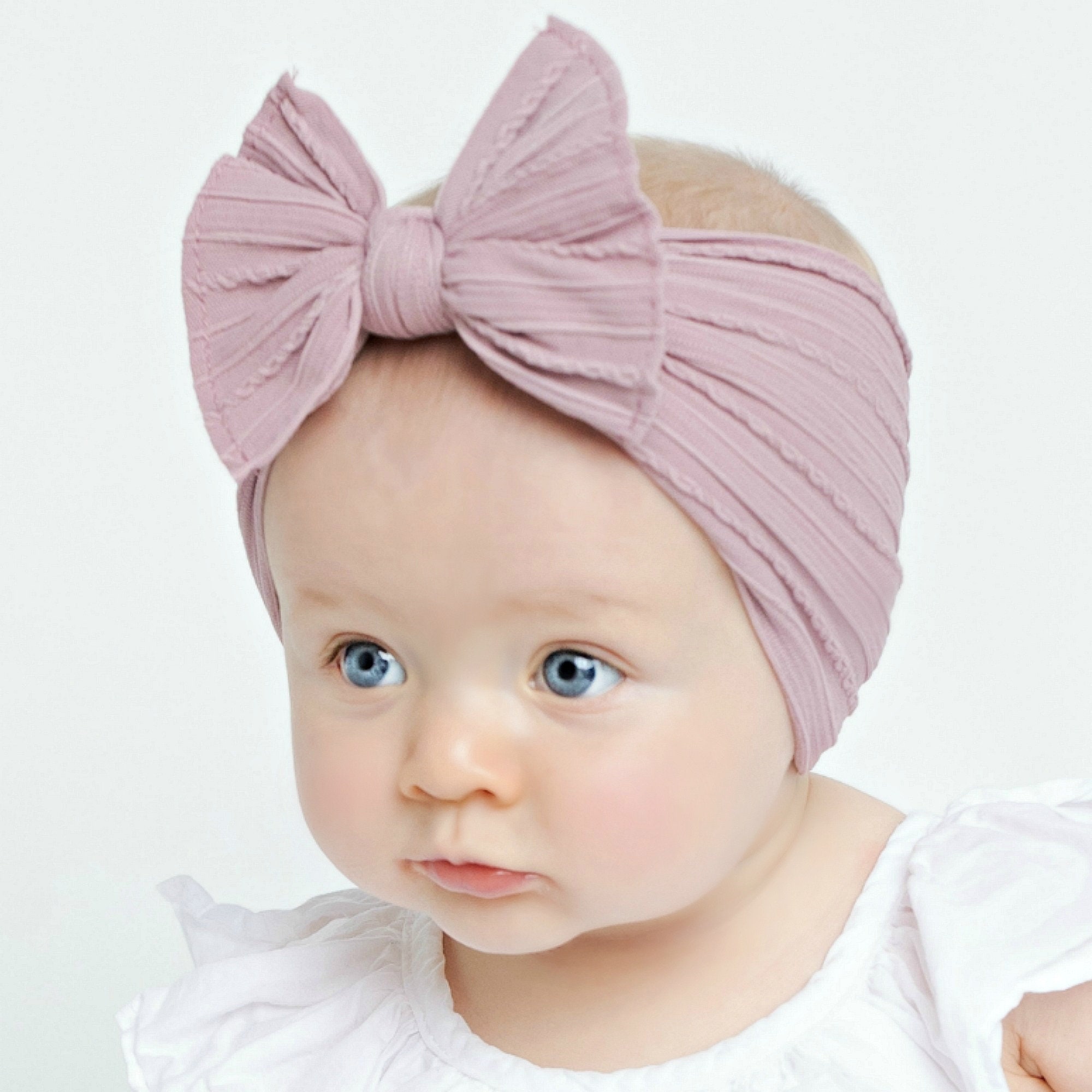 Nylon Baby Headband Top Knot Bow Headband Nylon Baby Head Etsy