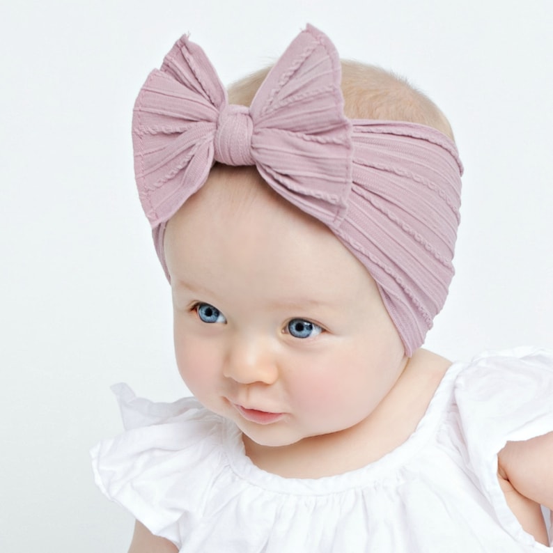 Nylon Baby Headband Top Knot Bow Headband Nylon Baby Head Etsy