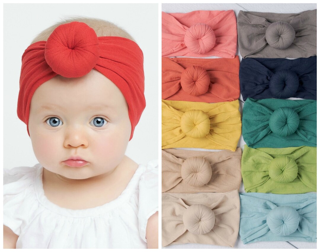 Nylon Baby Headband One Size Fits All Nylon Headbands Round Etsy