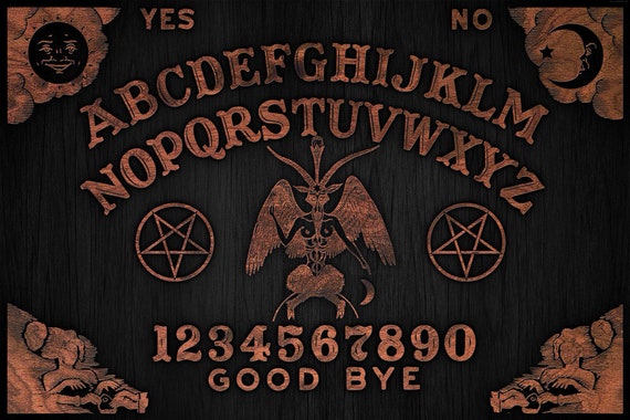 Ouija Board With Planchette Inlay Burl Blackwood By Etsy