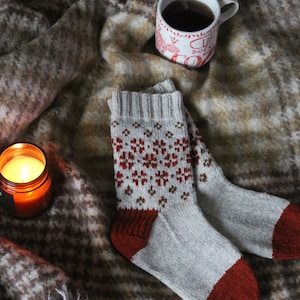 Fall Flower Socks