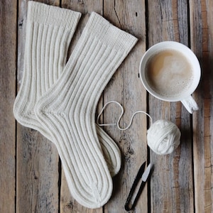 The Simply Ribbed Socks Pattern - digital download knitting pattern