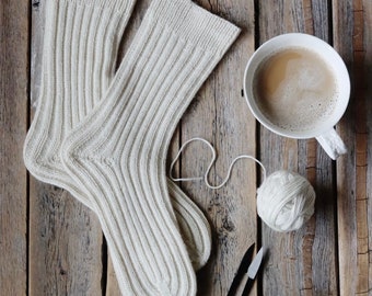 The Simply Ribbed Socks Pattern - digital download knitting pattern