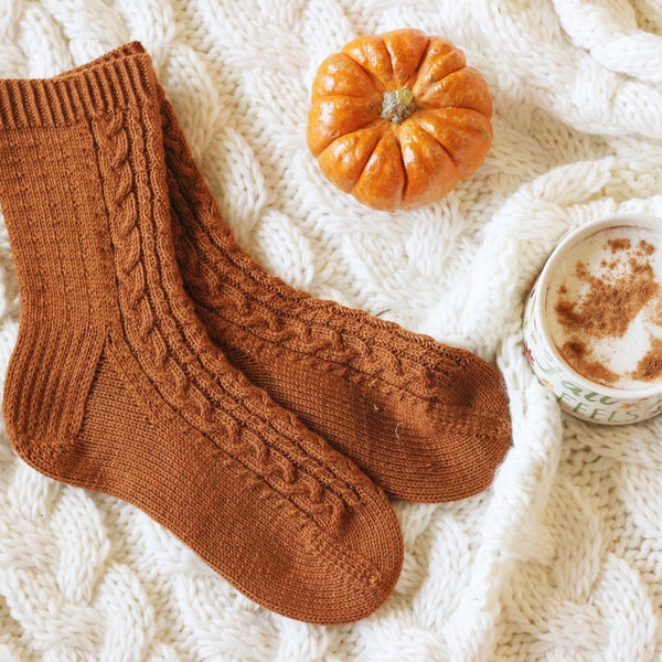 Pumpkins & Spice, An Autumn sock pattern