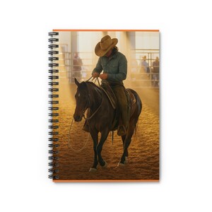 Cowboy Spirit Spiral Notebook | Riding Journal, Equestrian Notebook, Horse Lover Gift, Western Decor, Rodeo Keepsake