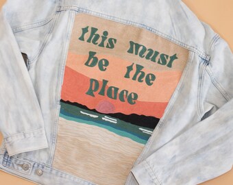 Custom Embroidery, Embroidered Jacket, Custom Denim Jacket, Wedding Jacket, Jacket For Bride, Keepsake, Unique Denim Jacket