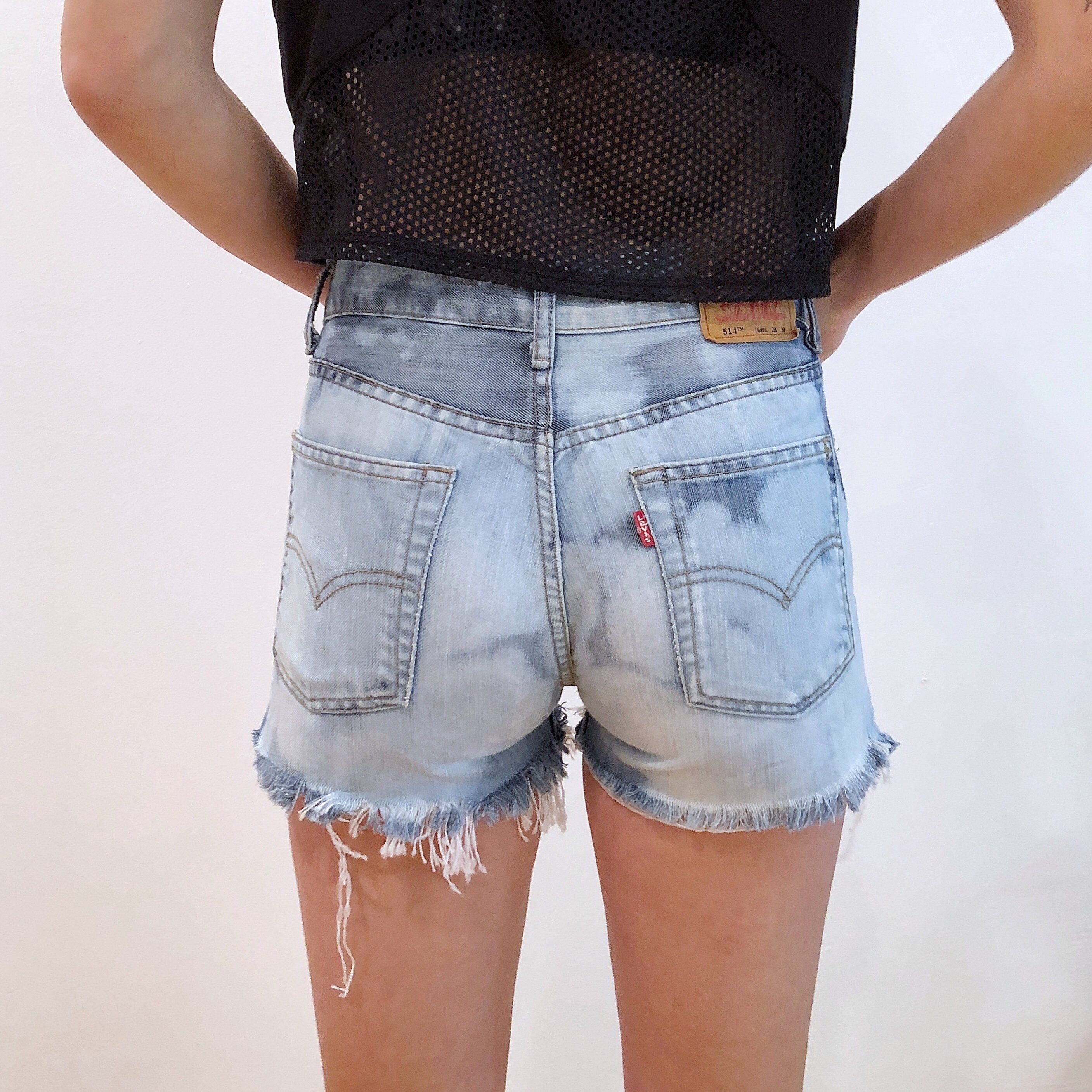 denim shorts levis