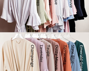 Black Friday Sale Bridal Robes, Bridesmaid Robes, Wedding robes, Solid robes