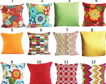 SALE OUTDOOR Pillow covers orange Pillow cases, yellow pillow, red pillow, Pillows Decorative Pillows 18x18, 16X16, 14x14, 12x12, 10x10