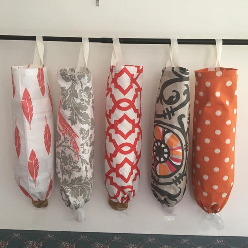 Fabric Plastic Bag Holder Kitchen Organizer Kitchen Etsy