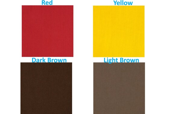 Sale Cotton Solid Red Pillow Covers Yellow Pillow Cases Brown Etsy