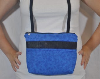 Sugar Glider Bonding Pouch, 8" tall by 11" wide, Royal Blue Tie Dye