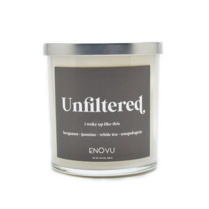 UNFILTERED SOY CANDLE (bergamot - jasmine - white tea - unapologetic) Scented Candle