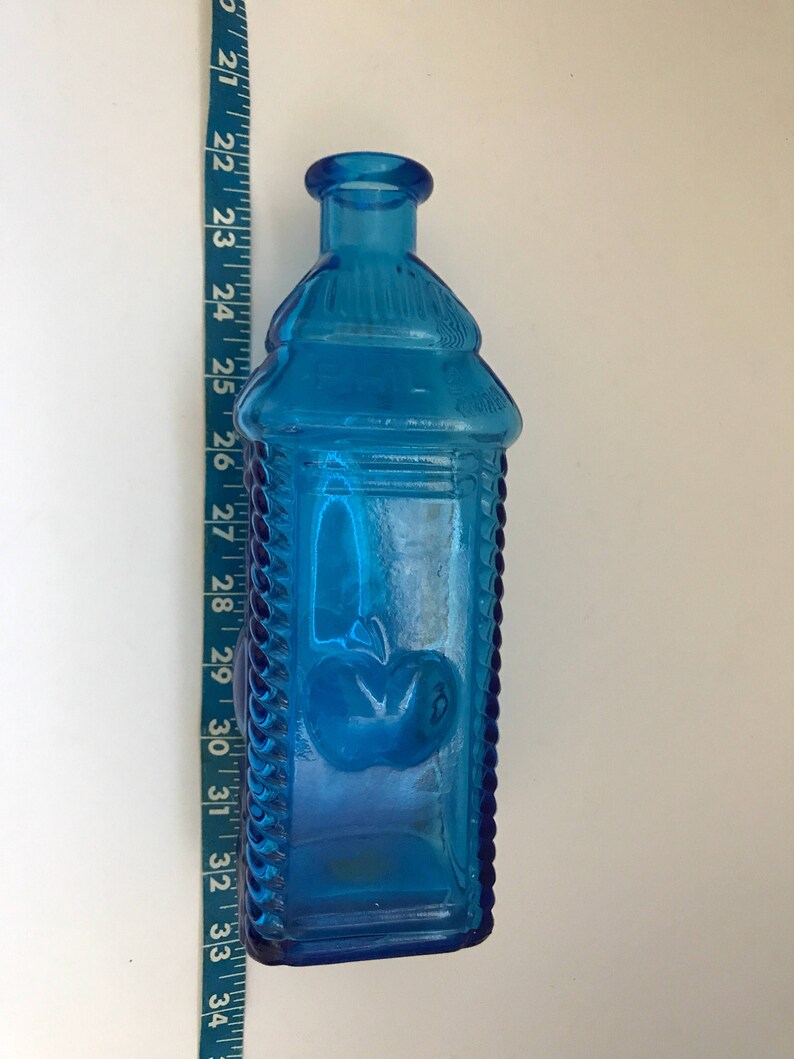 Wheaton blue bitter bottle cobalt blue apple bitters Etsy