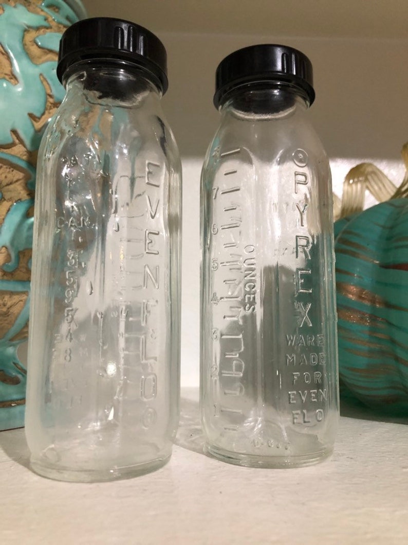 Evenflo Glass Baby Bottles 1950s vintage Etsy