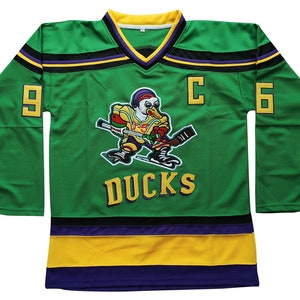 Mighty Ducks Jersey #96 Conway #99 Banks #33 Goldberg #66 Bombay Hockey  Jersey