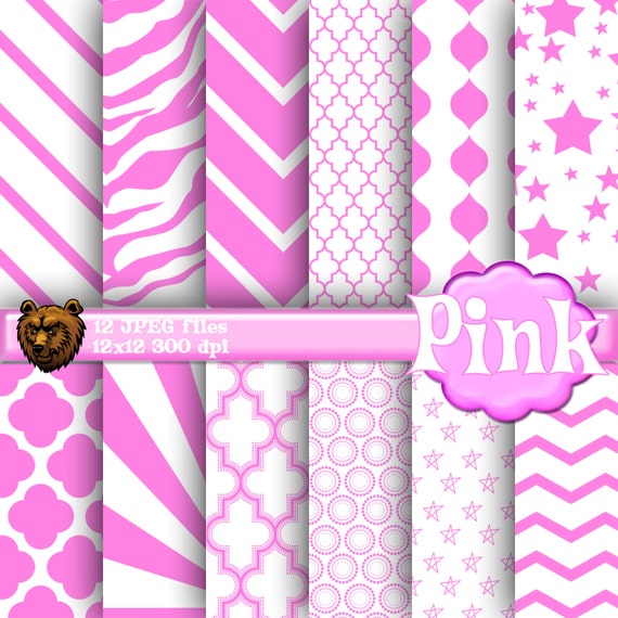 pink digital paper, pink background, pink scrapbook paper