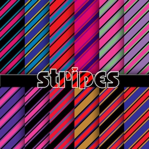 strisce di carta digitale, carta scrapbook strisce, strisce sfondo scrapbook digitale strisce