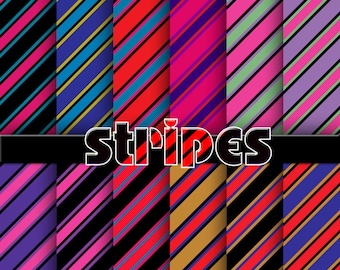 stripes digital paper, stripes background, stripes scrapbook paper, stripes digital scrapbook