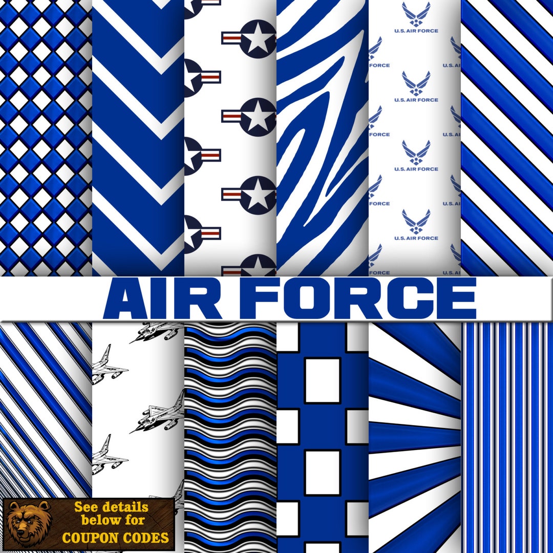 Usaf Background Paper Example Air Force Digital Paper, Background, Scrapbook - Etsy