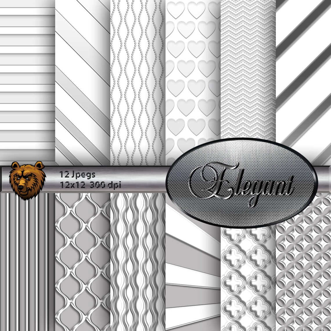 Gray Digital Paper Gray Background Gray Scrapbooking Paper - Etsy