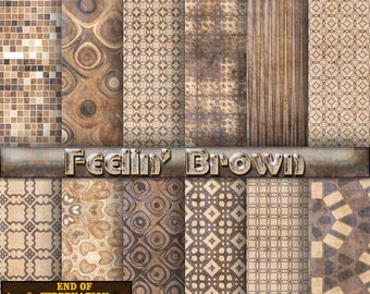 braunes digitales Papier, Scrapbook Papier braun, brauner Hintergrund, digitaler Download, kommerzielle Nutzung