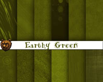 Green digital paper, green background, green scrapbook