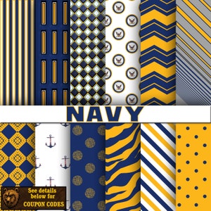 Navy digital paper, scrapbook, background paper