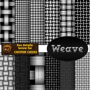 Weben Sie, digitales Papier, Korbgeflecht, Papier, Scrapbook Papier, Hintergrund