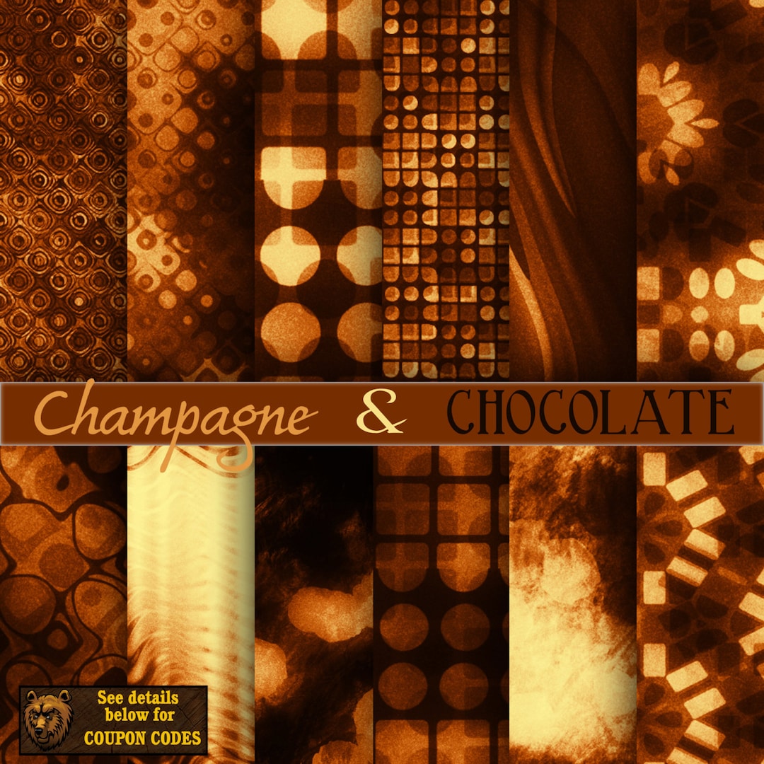 Champagne Digital Paper, Background, Scrapbook - Etsy