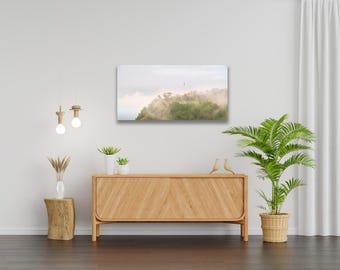 Foggy Grandad Bluff La Crosse Wisconsin Photography Artwork (Canvas, Metal)