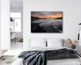 Winter Sunset Photography Print | La Crosse, Wisconsin Landscape