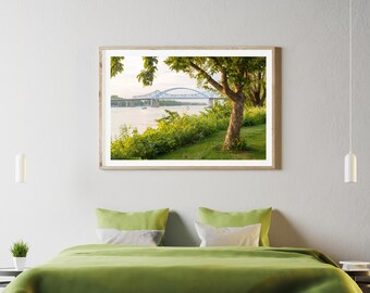 La Crosse Wisconsin Photography Print, Cass Street Bridge, Mississippi River