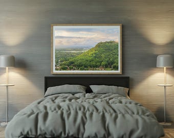 Late Spring Evening in La Crosse. Grandad Bluff