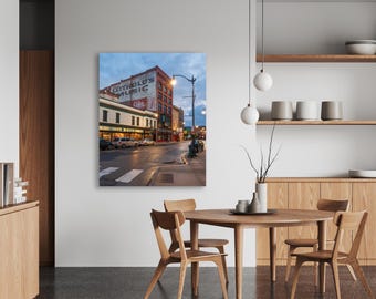 La Crosse Wisconsin Leitholds Music Fourth Street Photography (Canvas Print)