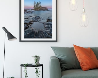 Lake Superior Sunset Photography Print | Minnesota North Shore Wall Art