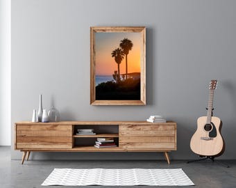 San Diego Sunset Palm Tree Photography | California Wall Art