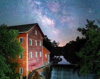 Milky Way Photography Print | Dells Mill, Wisconsin Night Sky