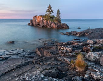 Hollow Rock Sunrise Photography Print | Lake Superior North Shore Artwork