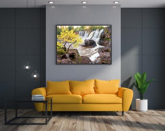 Gooseberry Falls Minnesota Photography Print | Autumn Landscape Wall Art