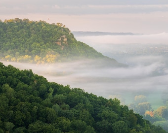 Grandad Bluff | La Crosse | Wisconsin | Summer Sunset | Driftless Region | Landscapes | Overlook | Photography Wall Art