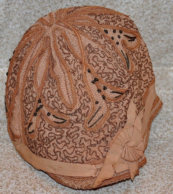 Embroidered Cloche Hat