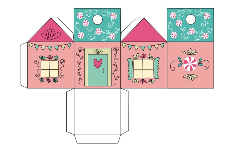 Advent Calendar 24 Christmas Houses. Printable File. DIY - Etsy
