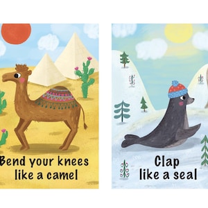 Digital Download. Animal Action Cards: Toddler Active Games - Printable image 7