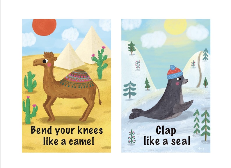Digital Download. Animal Action Cards: Toddler Active Games - Printable image 7